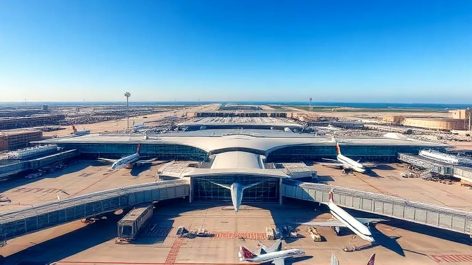 JFK terminal and airfield viewed from above